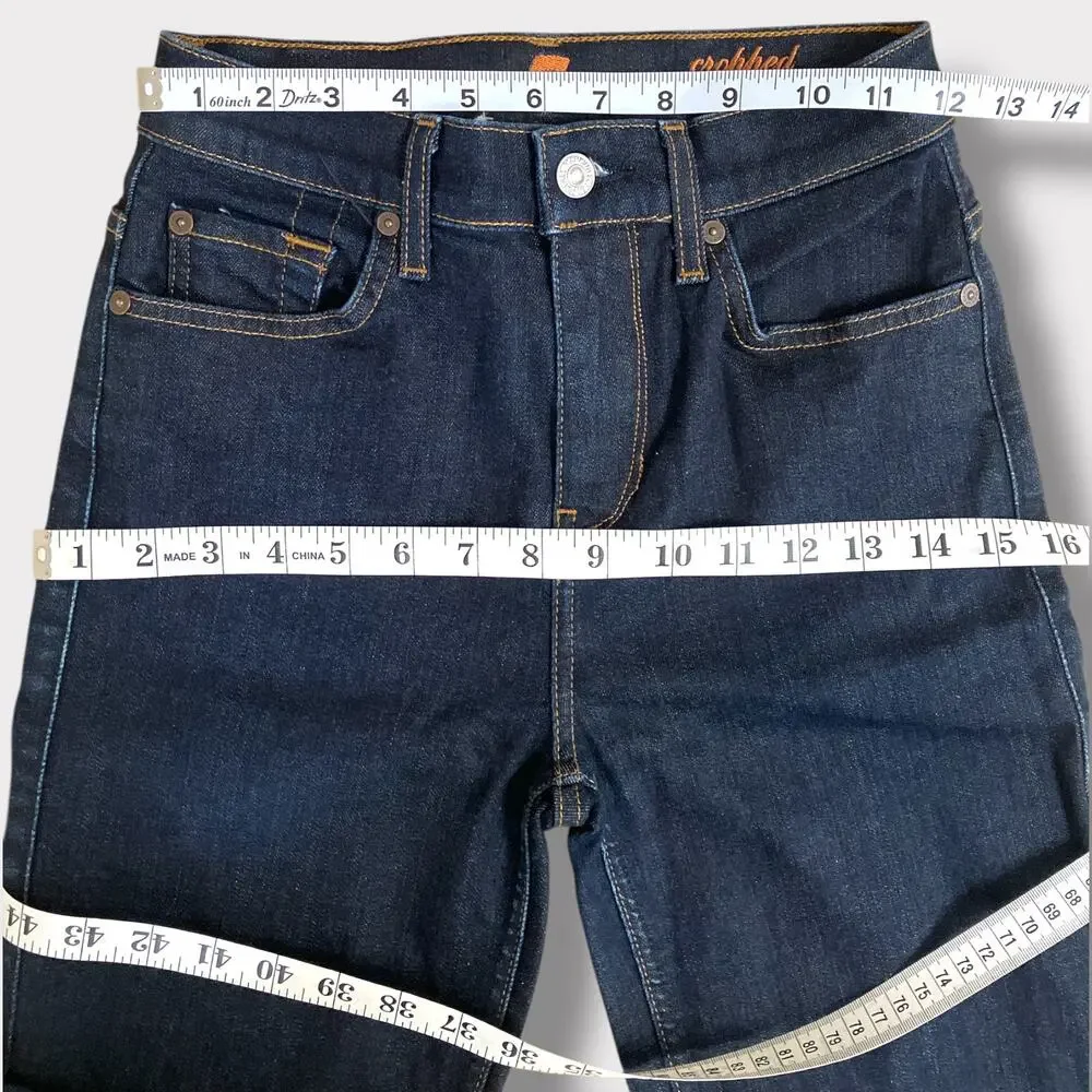 7 For All Mankind Cropped Ali Flare dark wsah euc 24 - Picture 4 of 4